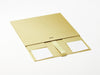 Gold A4 Deep Gift Box Supplied Flat with Ribbon