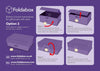 Assembly Instructions for white Facet Dome Gift Box Closure Option 2