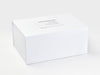 White A3 Deep Gift Box No Ribbon Featuring White Photo Frame