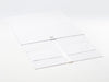 White A3 Deep Gift Box Supplied Flat with Ribbon
