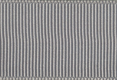 Silver Gray Grosgrain Ribbon 54 yard roll from stock