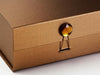 Copper Gift Box with Brown Tourmaline Gemstone Closure