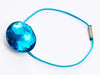 Blue Tourmaline Gemstone Gift Box Closure with Blue Elastic Sample