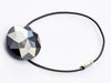 Pyrite Facet Cut Gift Box Closure with Grey Elastic