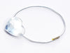 Diamond Heart Gemstone Gift Box Closure Sample with Silver Elastic