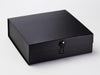 Black Gift Box Featuring Black Gloss Dome Decorative Closure