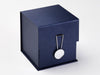 Mirror Disc Decorative Gift Box Closure Featured on Large Navy Cube 2