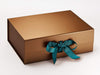 Copper Gift  Box Featuring Jade Ribbon