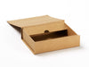 A6 Shallow Natural Kraft Folding Gift Box Part Assembled