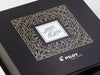 Black Luxury Gift Box with Custom CMYK Digital Print