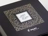 Black Gift Box with 2 colour foil printed design