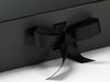 Black A4 Deep Gift Box Sample with changeable ribbon detail