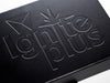 Black Folding Gift Box with Custom Debossed Logo