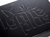 Black Folding Gift Box with Custom Debossed Logo to Lid