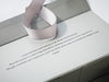 Silver Pearl Gift Box with Custom Printed Text to Inside Lid