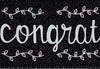 Black Chalkboard Congratulations Printed Ribbon