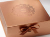 Copper Gift Box with Custom Gloss Copper Foilco 6751 Design