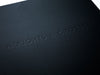 Custom Debossed logo to Black Folding Gift Box Lid