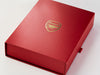 Red Luxury  Gift Box with Custom Printed Foil Logo
