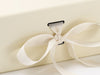 Ivory A5 Deep Slot Gift Box ribbon detail