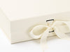 Large Ivory Gift Box with changeable ribbon detail