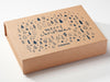Natural Kraft Gift Box with Custom Printed Design
