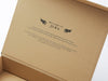 Natural Kraft Gift Box with Inside Printed Lid