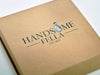 Natural Kraft Folding Gift Box with Custom CMYK Printed Design to Lid