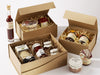 Natural Kraft Gift Boxes for Organic and Natural Food Hamper Retail Gift Packaging