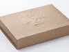 Natural Kraft with Custom Debossed Logp