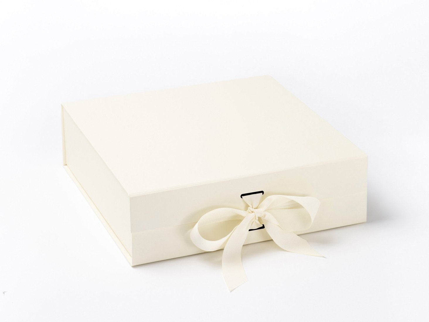 Ivory Large Folding Gift Boxes with changeable ribbon