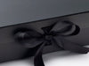 Large Black Slot Gift Box ribbon detail