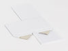 White Large Cube Gift Box Sample Supplied Flat without ribbon