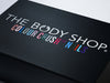 Black Folding Gift Box with Digital Multi Colored Custom Print