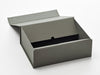 Natural Naked Gray Folding Gift Box Inside Closure Flaps