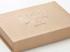 Natural Kraft Luxury Folding Gift Box with Custom Debossed logo