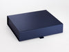 Navy Blue A4 Shallow Folding Gift Box Sample Assembled