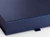 Navy Blue A4 Shallow Folding Gift Box Front Closure Detail