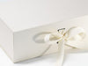 Ivory A4 Deep Gift Box with Changeable Ribbon Detail
