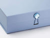 Example of Pale Blue Gift Box with Aquamarine Gemstone Closure