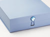 Pale Blue Gift Box Featuring Aquamarine Gemstone Closure