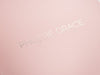 Pale Pink Folding Gift Box with Custom Silver Foil Logo to Lid