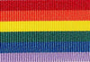 Rainbow Solid Stripe Grosgrain Ribbon