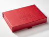 Red Gift Box with Costom Debossed Logo