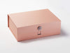 Rose Gold Gift Box with Rose Quartz and Diamond Gemstone Closure