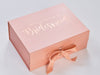 Rose Gold Gift Box with Personalisation by Beau and Bella
