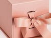Rose Gold Large Cube Sample Ribbon Detail