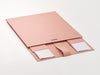 Rose Gold Medium Luxury Gift Boxes Supplied Flat