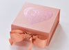 Rose Pink Gift Box with Pink Foil Logo Heart