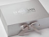 Silver Gift Box Featuring Custom Silver Foil Printed Design